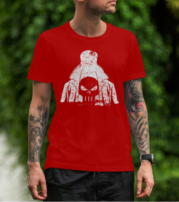 Punisher Shadow Of Vengeance Trench Coat Skull T-Shirt