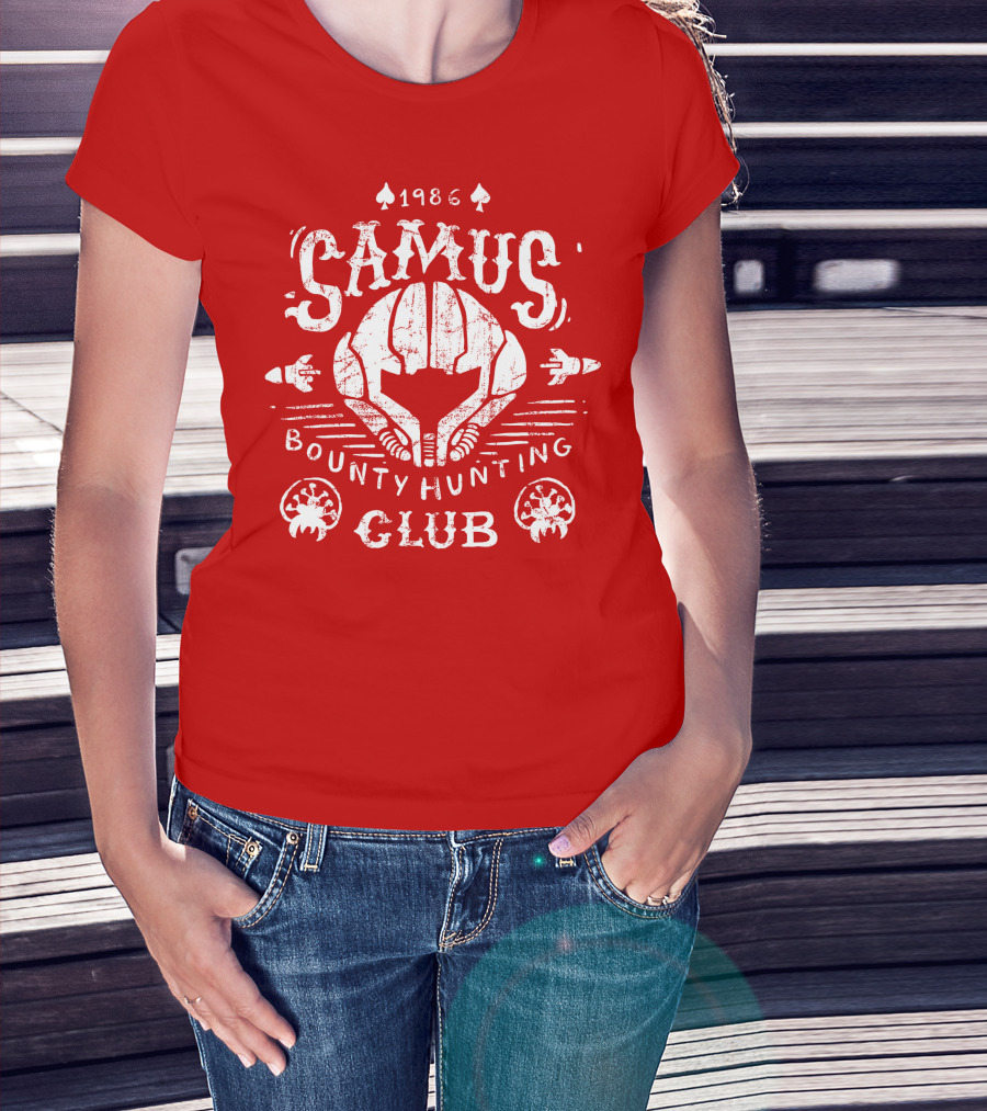 1986 Samus Bounty Hunting Club T-Shirt