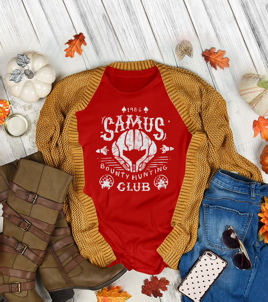 1986 Samus Bounty Hunting Club T-Shirt