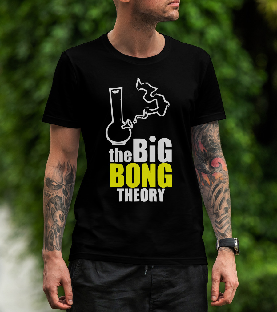 The Big Bong Theory White Bong Smoke T-Shirt