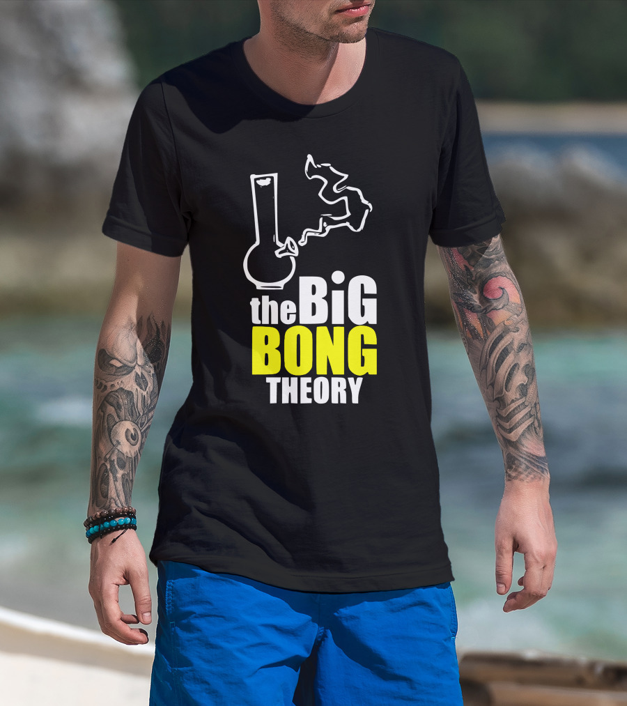 The Big Bong Theory White Bong Smoke T-Shirt