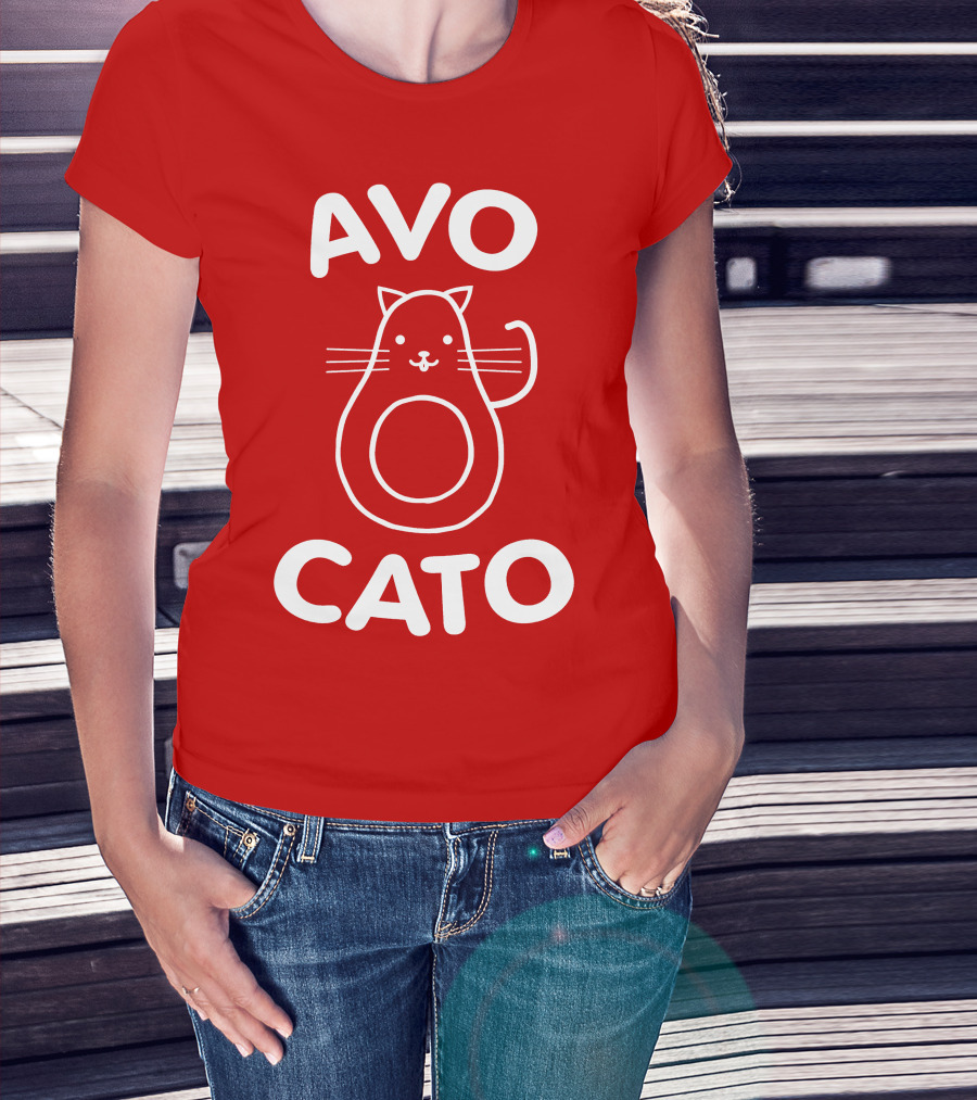 AVO CATO Cat Avocado Pun T-Shirt