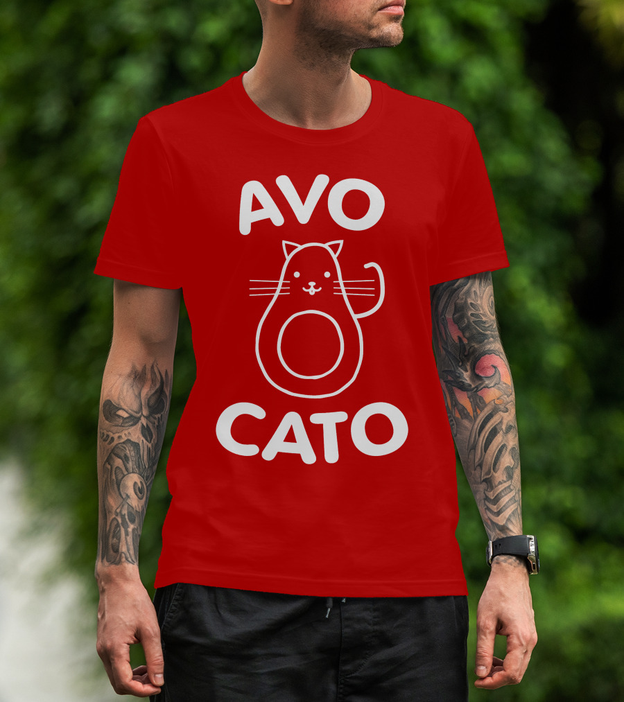 AVO CATO Cat Avocado Pun T-Shirt