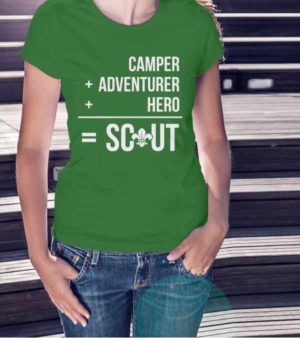 Camper Adventurer Hero Scout Fleur-de-Lis T-Shirt