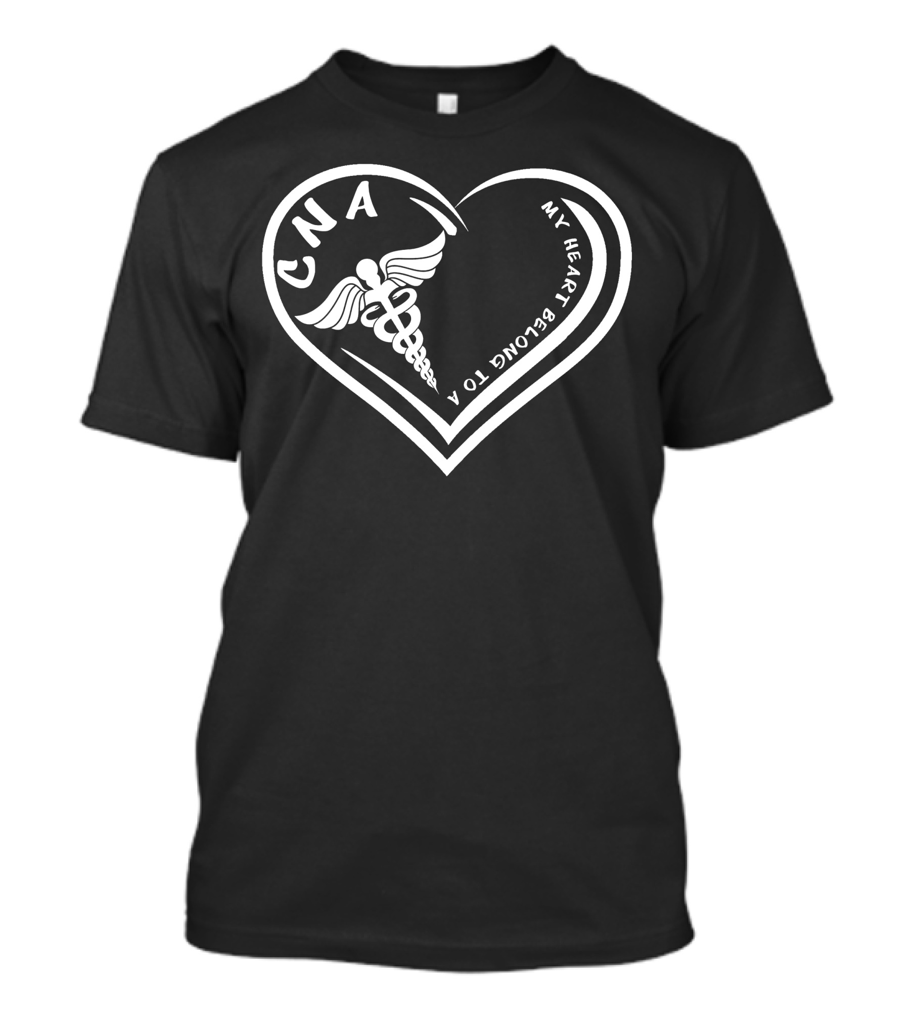 CNA My Heart Belongs To A Caduceus Heart T-Shirt