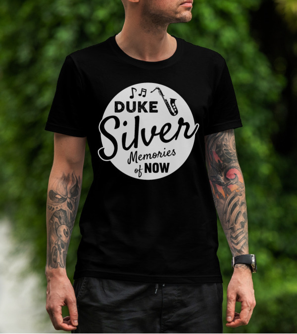 Duke Silver Memories Of Now Music Note Saxophone Circle T-Shirt