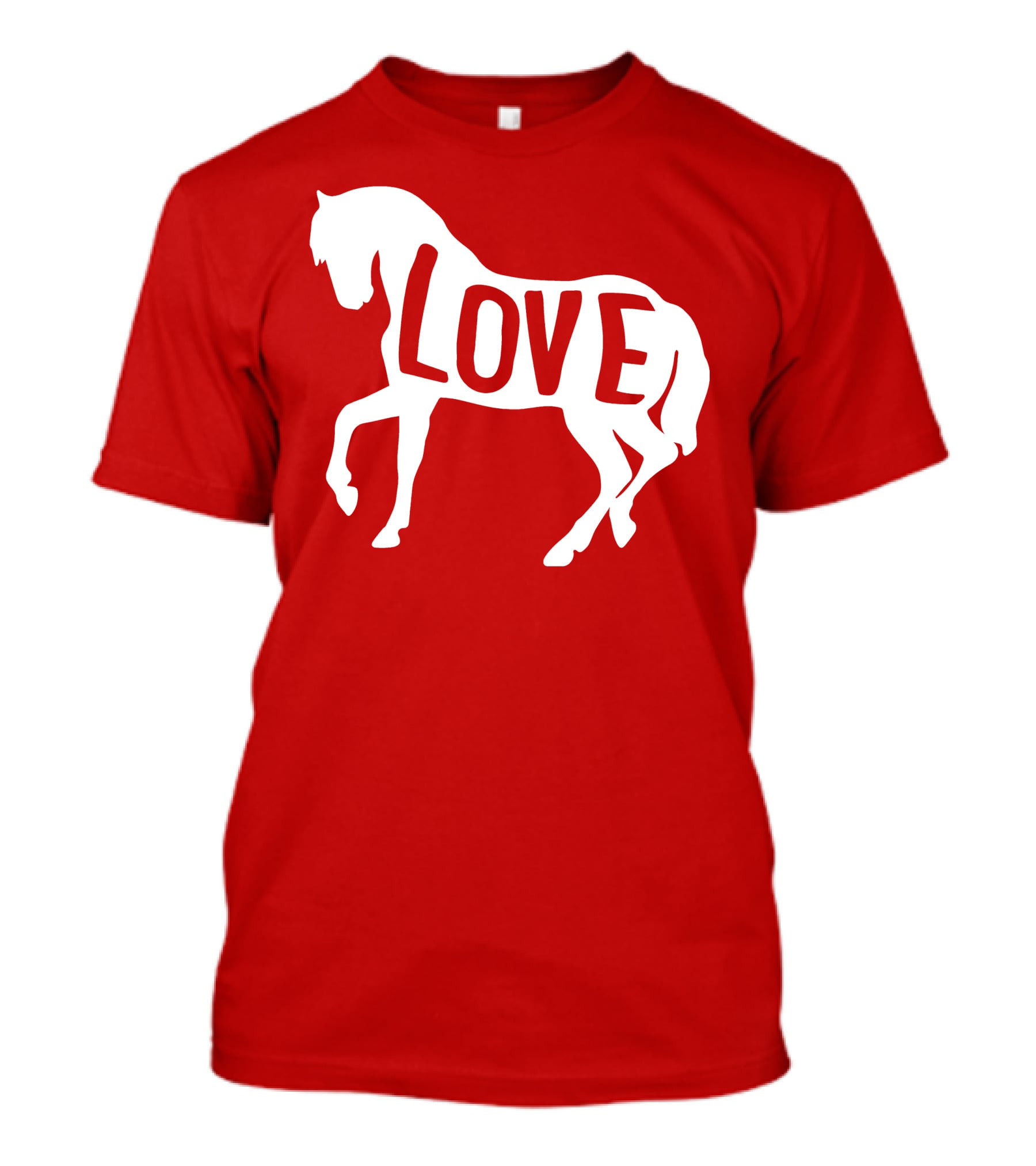 Love Horse White Silhouette T-Shirt
