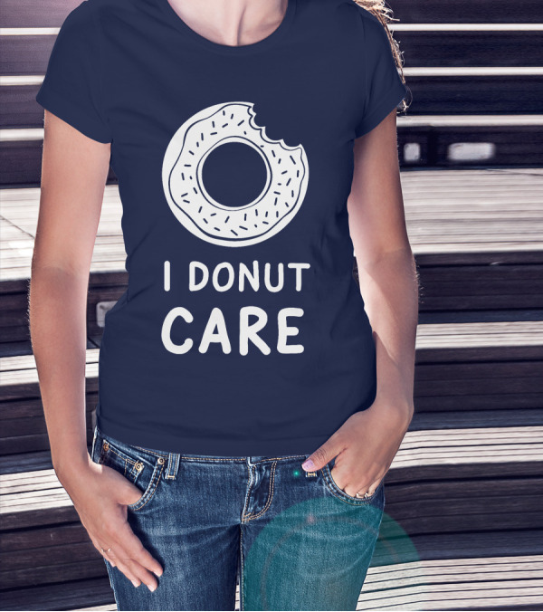 I Donut Care Donut With A Bite T-Shirt