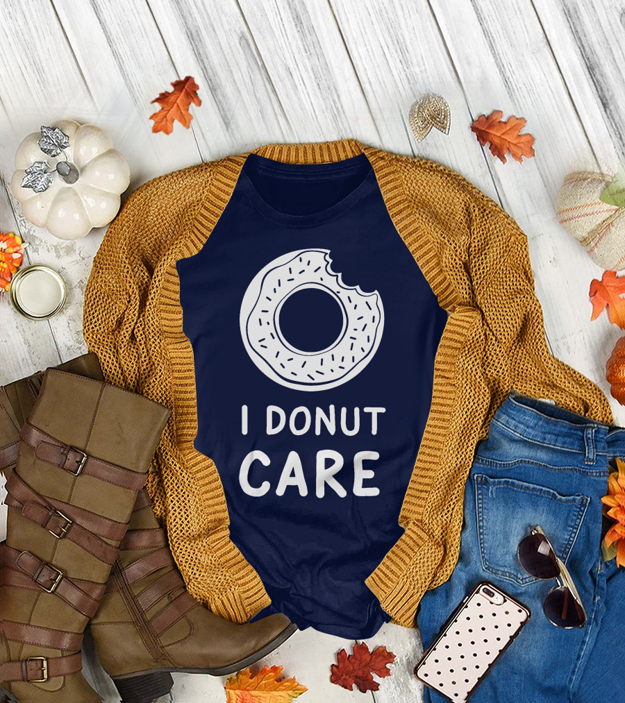 I Donut Care Donut with a Bite T-Shirt