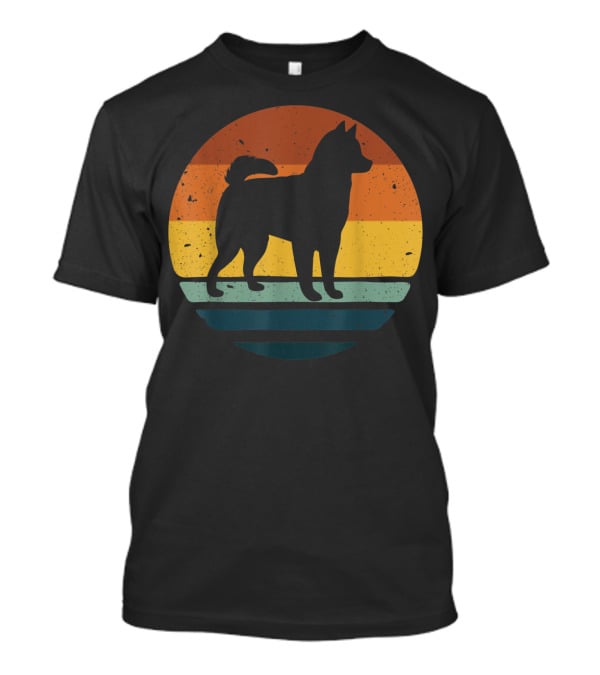 Alaskan Klee Kai Vintage Dog Sunset T-Shirt