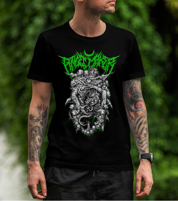 Angelmaker Death Metal Horror Skull T-Shirt