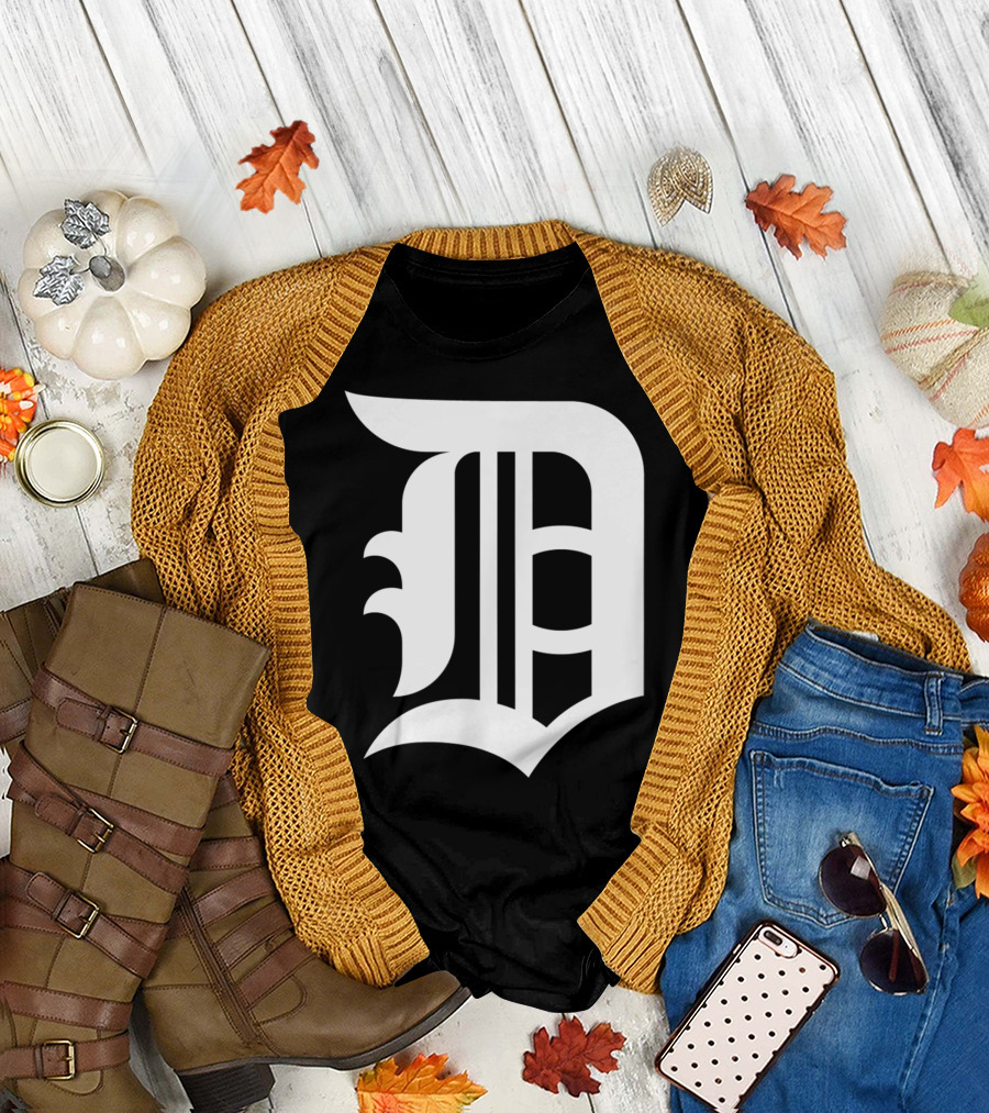 Detroit Baseball D Vintage Michigan Bengal T-Shirt