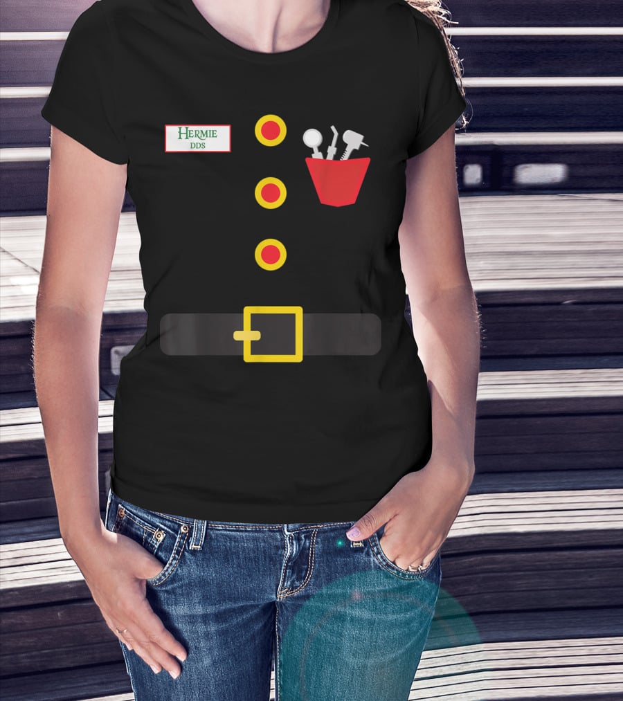 Hermie DDS Elf Costume Dentist Tools Belt T-Shirt