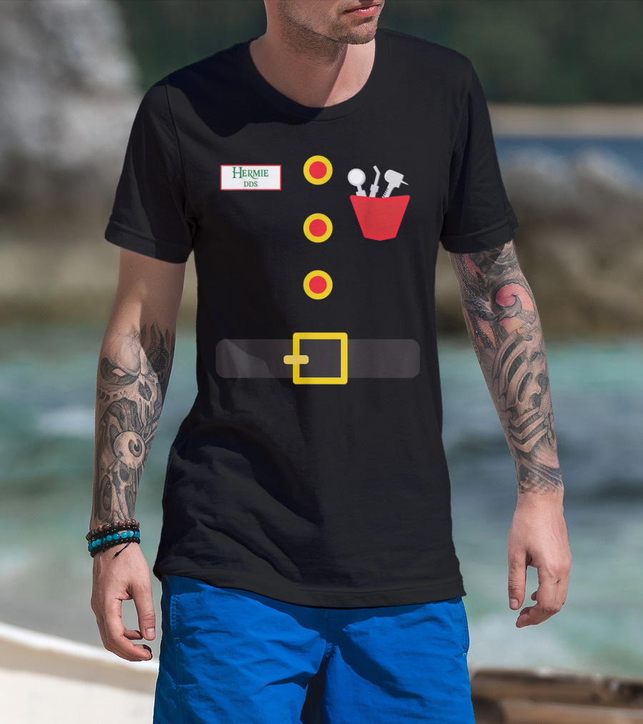 Hermie DDS Elf Costume Dentist Tools Belt T-Shirt