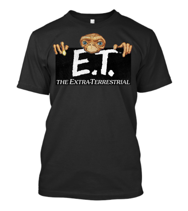E.T. The Extra-Terrestrial Movie Icon Holding Sign T-Shirt