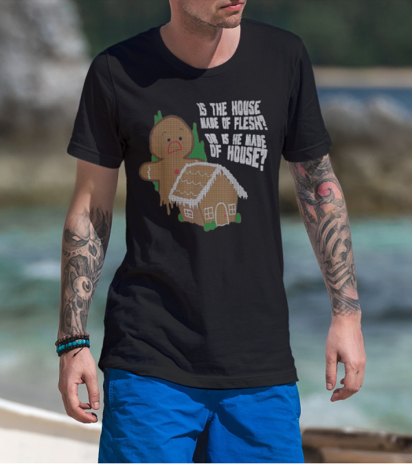 Funny Animation Cute Comics Gingerbread House Paradox T-Shirt