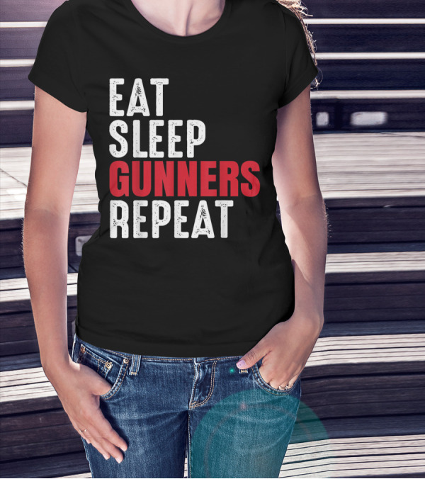 Eat Sleep Gunners Repeat T-Shirt