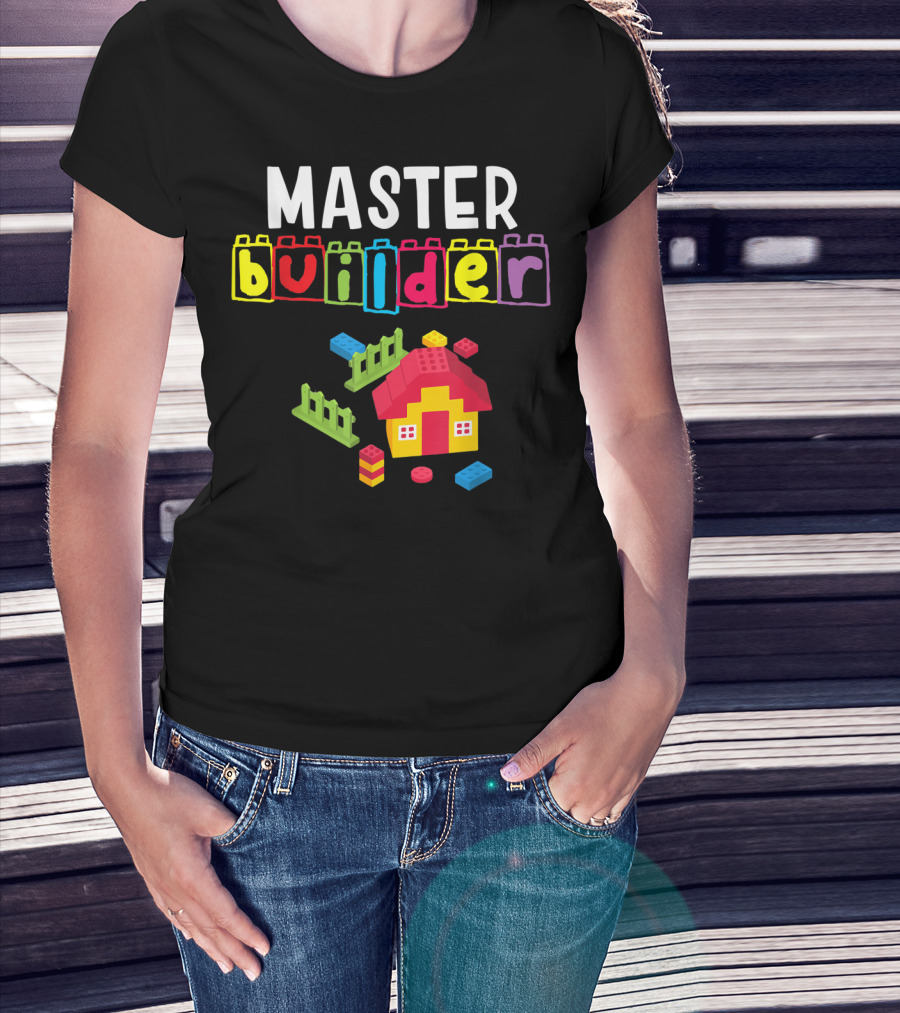 Master Builder Building Blocks House Creation T-Shirt