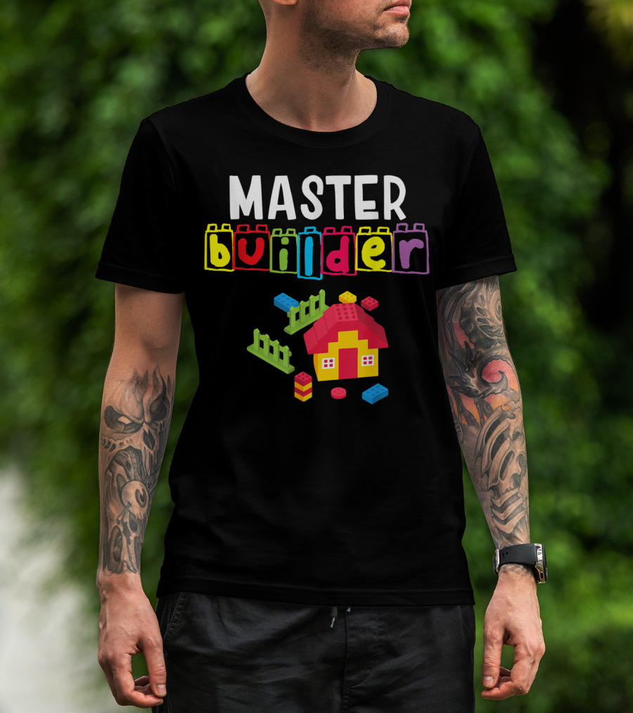 Master Builder Building Blocks House Creation T-Shirt