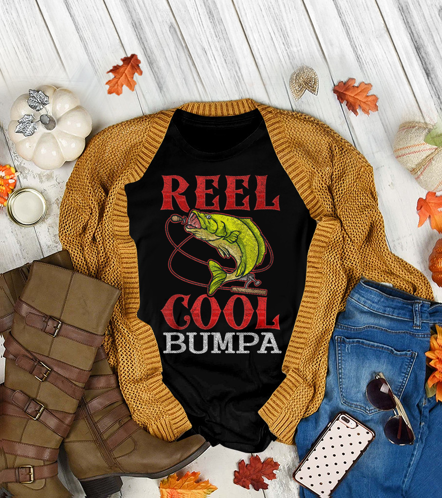 Mens Reel Cool Bumpa Fishing Lover Reel Cool Bumpa T-Shirt