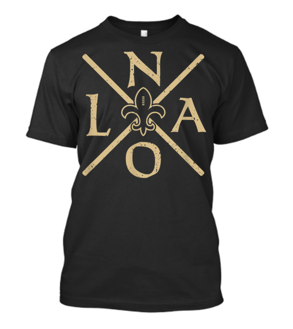 Nola Fleur-de-Lis Vintage New Orleans Football Louisiana T-Shirt