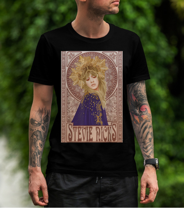 Stevie Nicks Retro Art Nouveau T-Shirt
