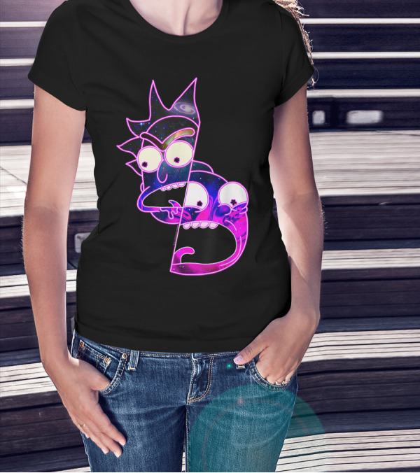 Trippy Galactic Rick And Morty Space Fusion T-Shirt