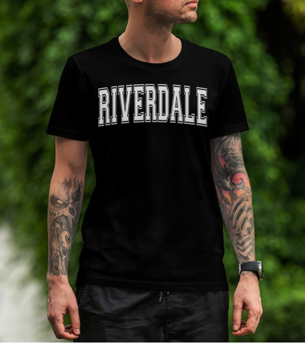 Riverdale Ga Georgia Usa Vintage Sports Riverdale Arch Text T-Shirt