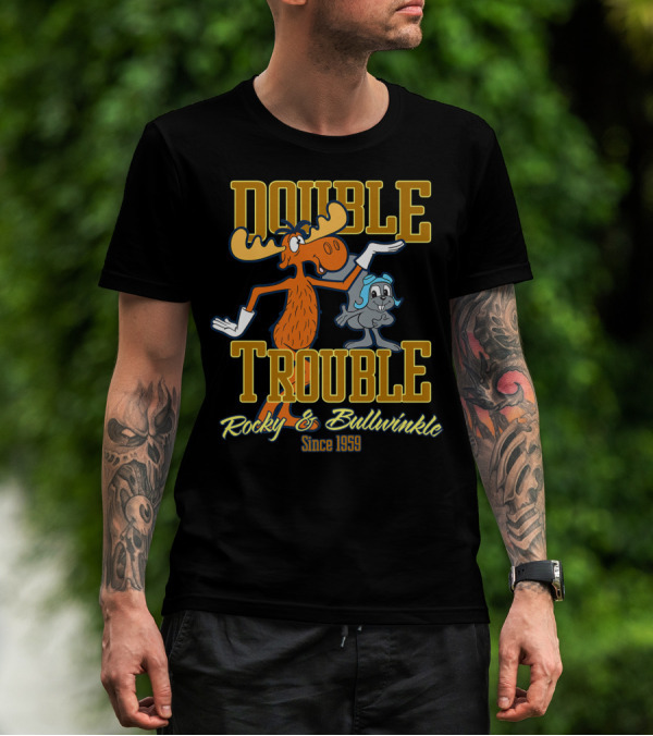 Rocky And Bullwinkle Double Trouble Since 1959 T-Shirt