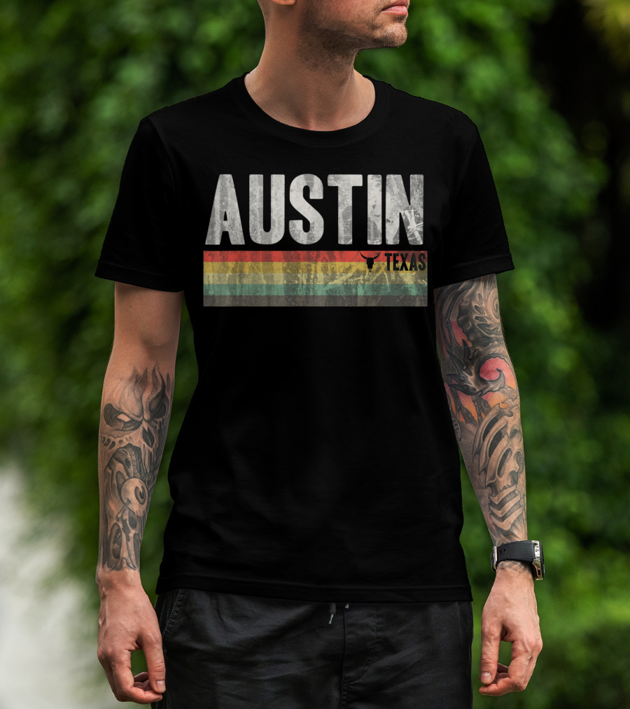 Austin Texas Retro Longhorn Pride T-Shirt