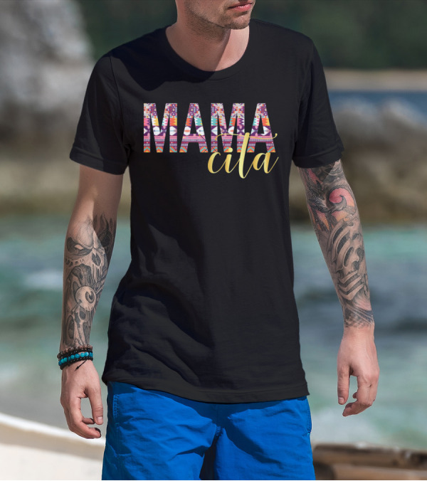 Mamacita Serape Pattern Colorful Cinco De Mayo T-Shirt