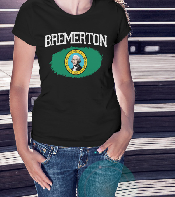 Bremerton Washington State Seal Vintage USA T-Shirt