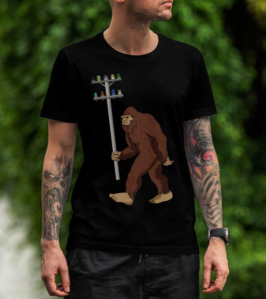 Bigfoot Collects Glass And Porcelain Figurines Enthusiastically T-Shirt