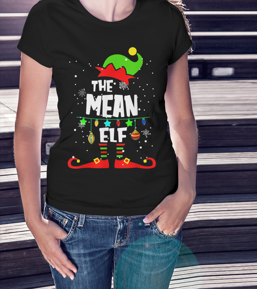 The Mean Elf Christmas Party Matching Family Group T-Shirt