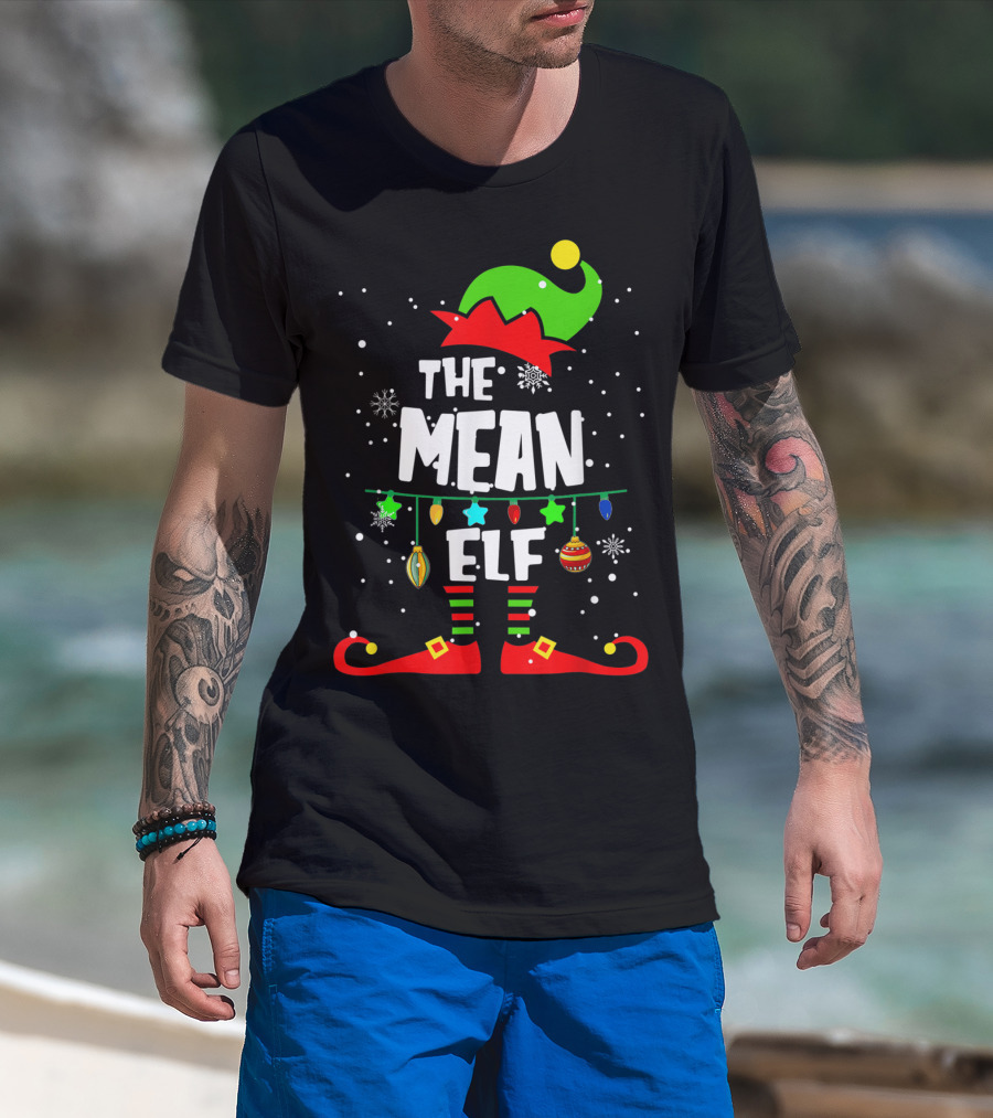 The Mean Elf Christmas Party Matching Family Group T-Shirt
