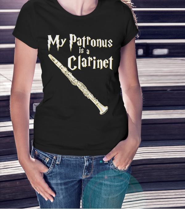 My Patronus Is A Clarinet Harry Fan Clarinet T-Shirt