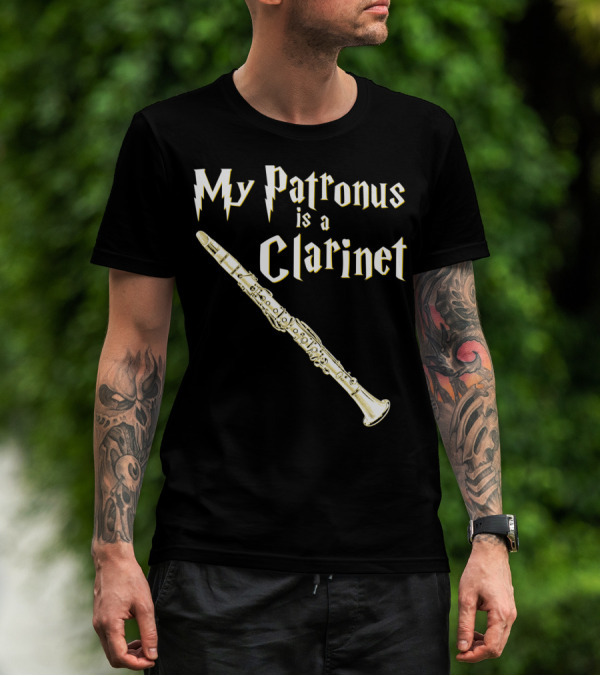 My Patronus Is A Clarinet Harry Fan Clarinet T-Shirt