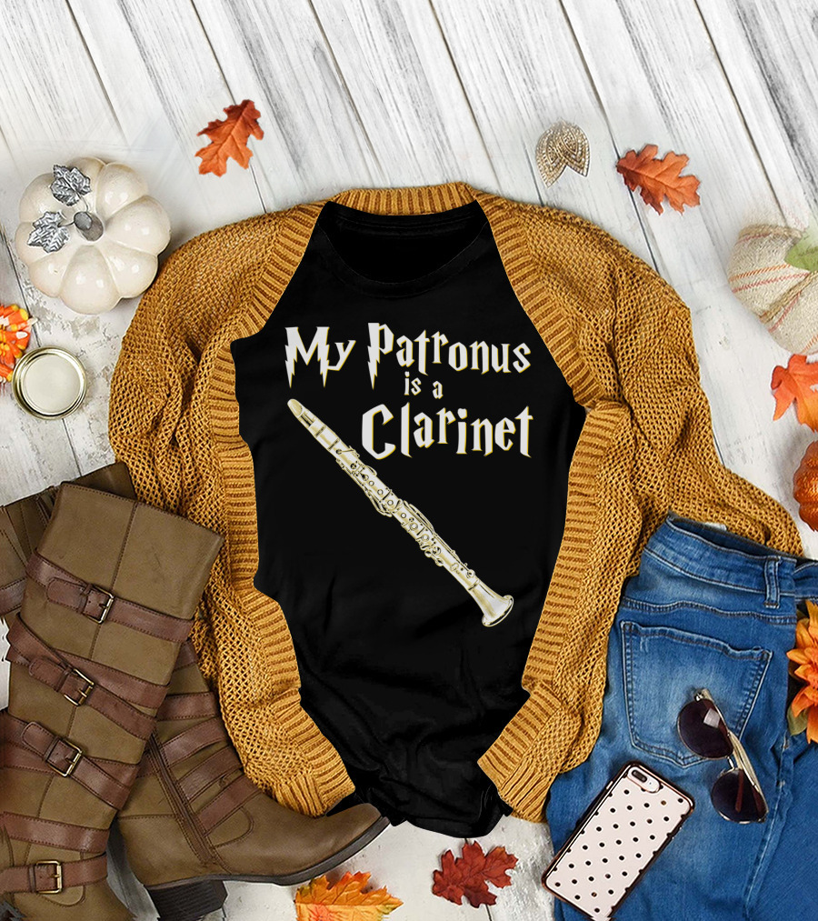 My Patronus Is A Clarinet Harry Fan Clarinet T-Shirt