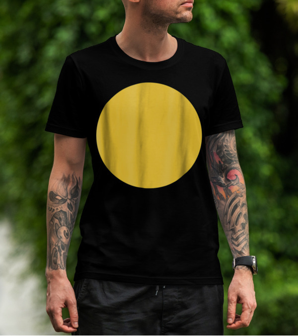 Fried Egg Costume Funny Pregnancy Yellow Circle T-Shirt