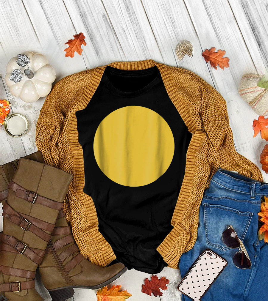 Fried Egg Costume Funny Pregnancy Yellow Circle T-Shirt