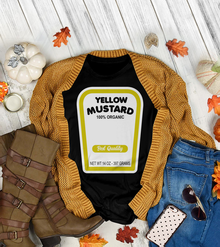 Yellow Mustard 100% Organic Best Quality 14 OZ 397 Grams T-Shirt