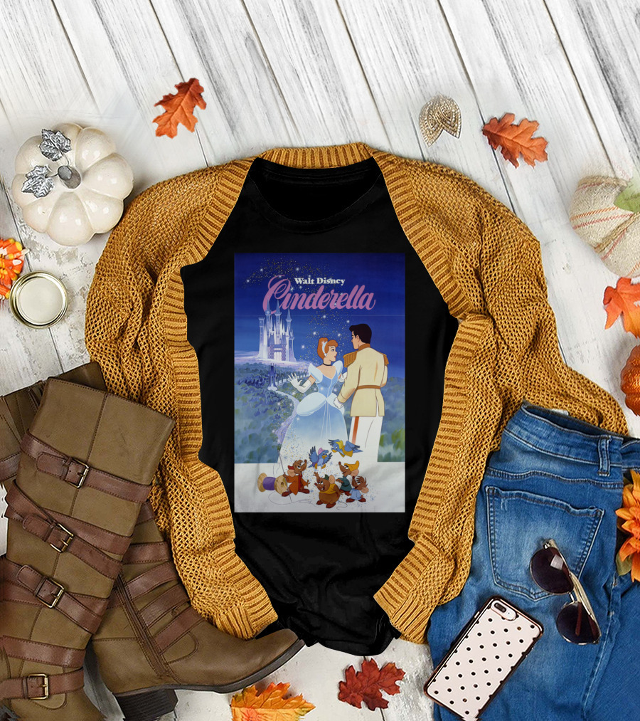 Walt Disney Cinderella Classic Vintage Movie T-Shirt