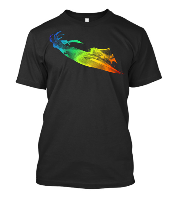 Great Squid Vibrant Rainbow Spectrum T-Shirt
