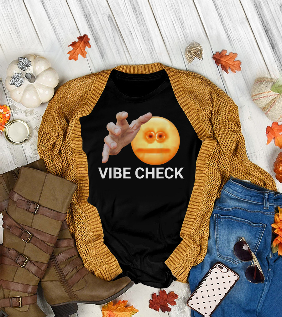 Vibe Check Reaching Hand Emoji Meme T-Shirt