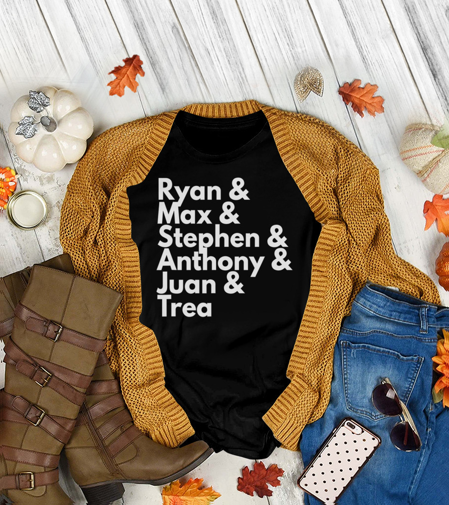 Washington Nationals Baseball Fan Series Ryan Max Stephen Anthony Juan Trea T-Shirt