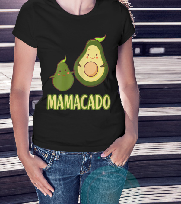Mamacado Cute Avocado Pregnant Kawaii T-Shirt