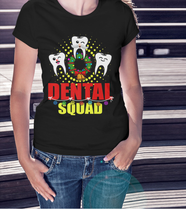 Christmas Dental Squad Funny Dental Assistant T-Shirt