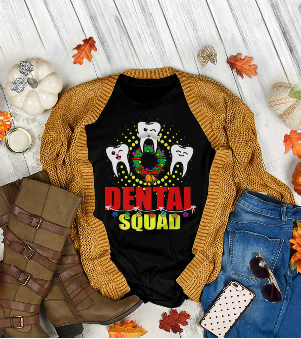 Christmas Dental Squad Funny Dental Assistant T-Shirt