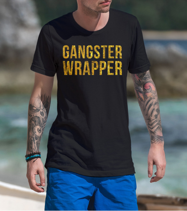 Gangster Wrapper Funny Simple Christmas Group T-Shirt