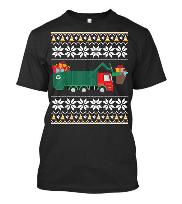 Garbage Truck Christmas Sweater Recycling Gift T-Shirt